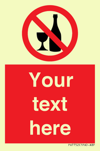 Custom prohibition no alcohol